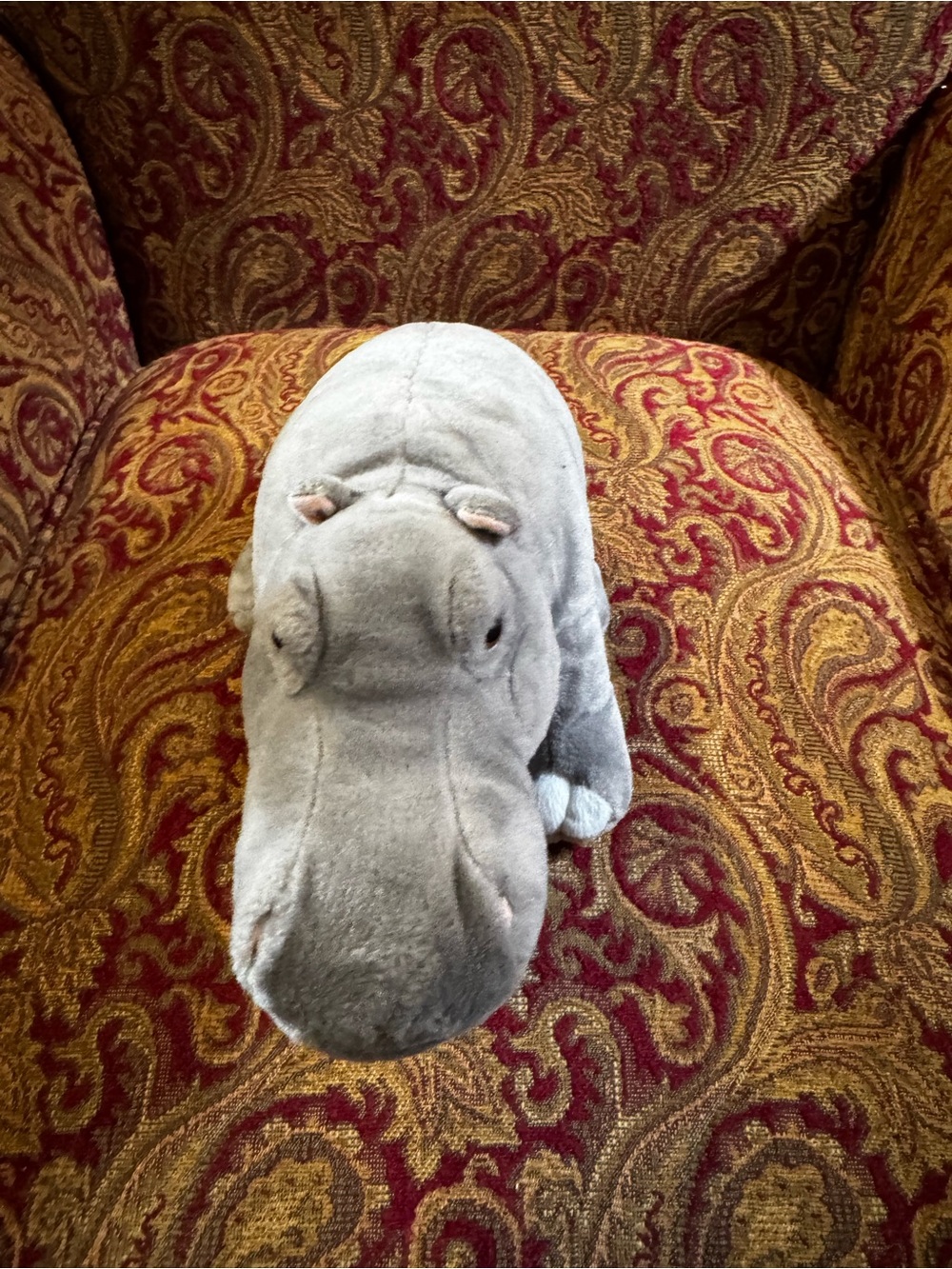 Wild Republic Gray Hippo Hippopotamus Plush Stuffed Animal Toy 12” Plushie Kid